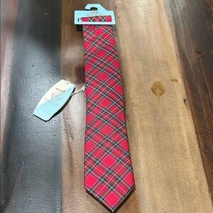 Class Club, Red Plaid Kids Tie- NWT